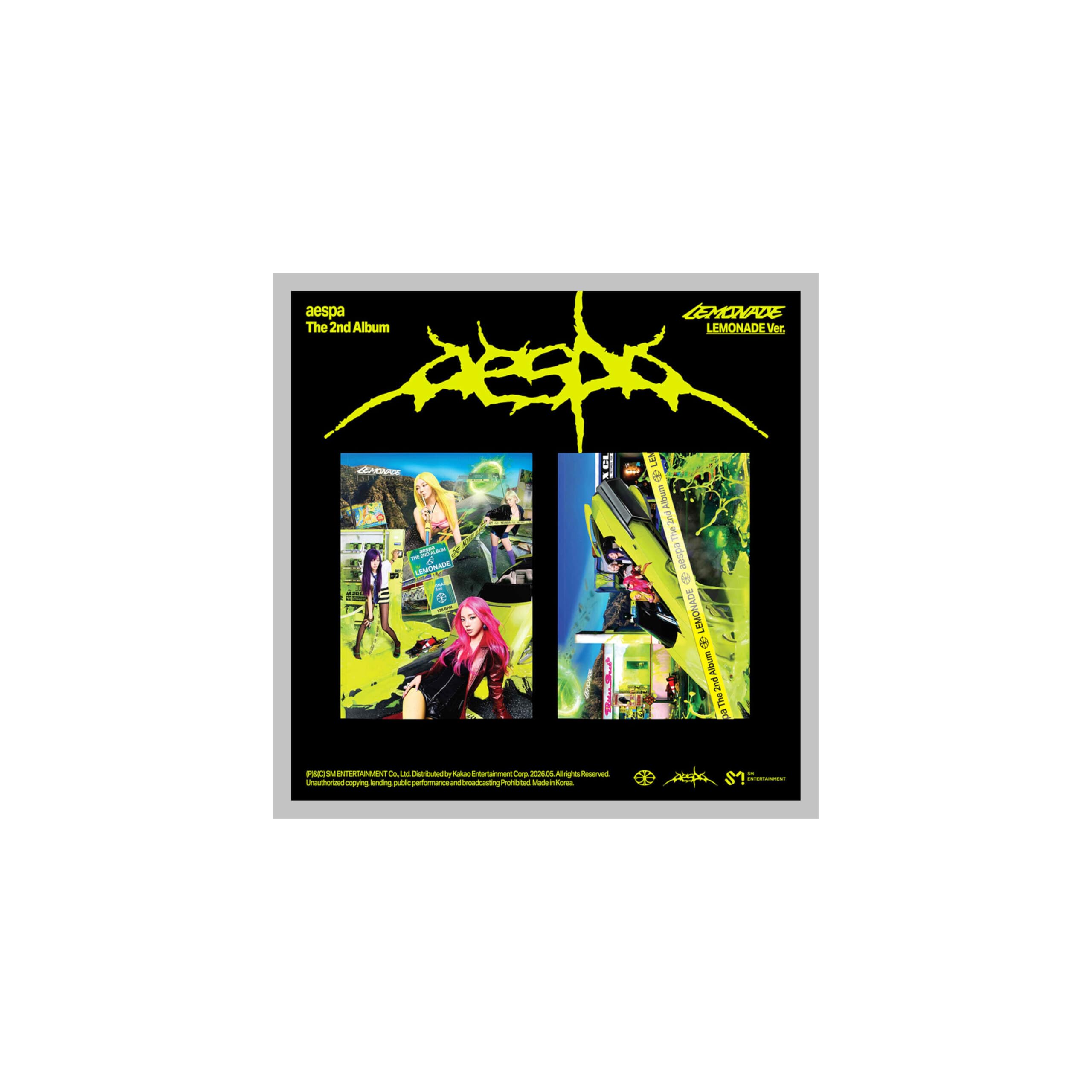 Amazon.co.jp: aespa LEMONADE 2nd Album LEMONADE Random Version CD+